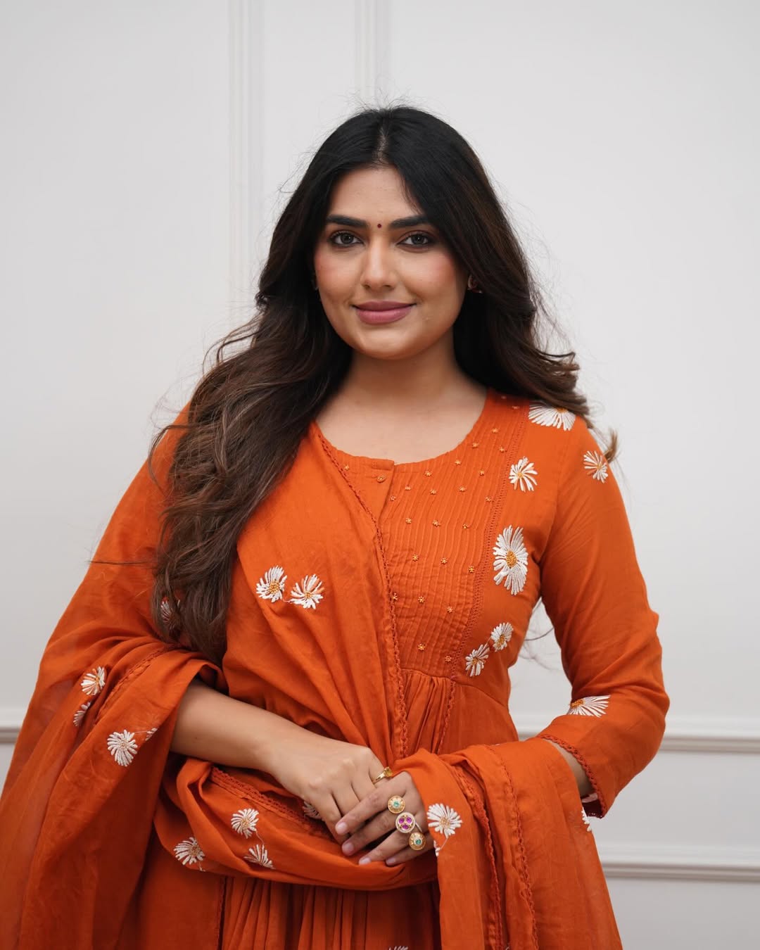 Designer Anarkali Kurti pant  duppta set